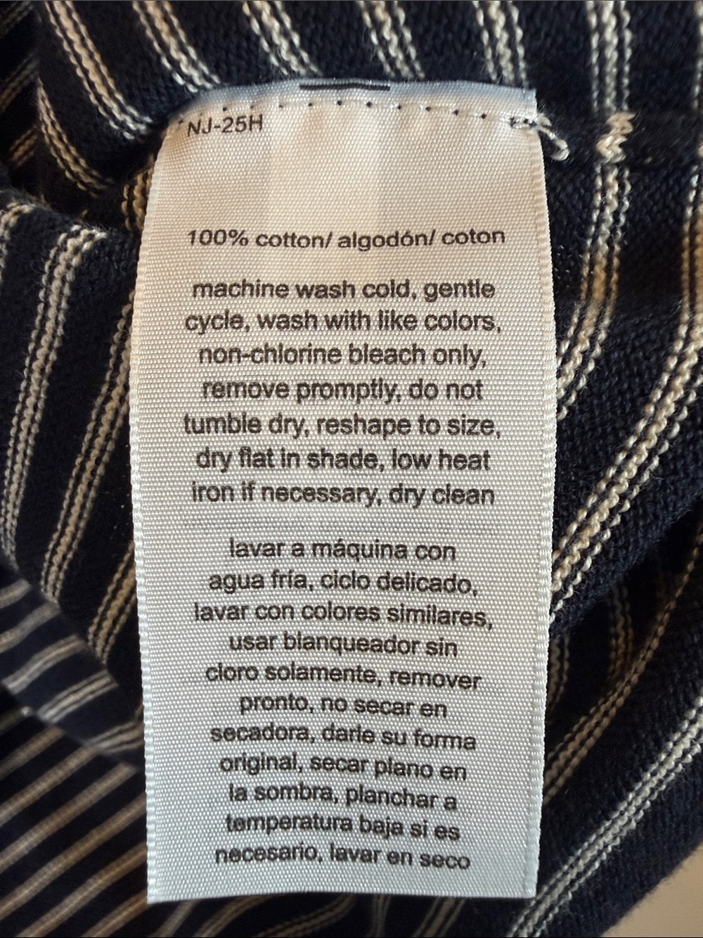 Nautica Navy and White Striped Boatneck Long-Sleeve Top. Size XL - Picture 6 of 11